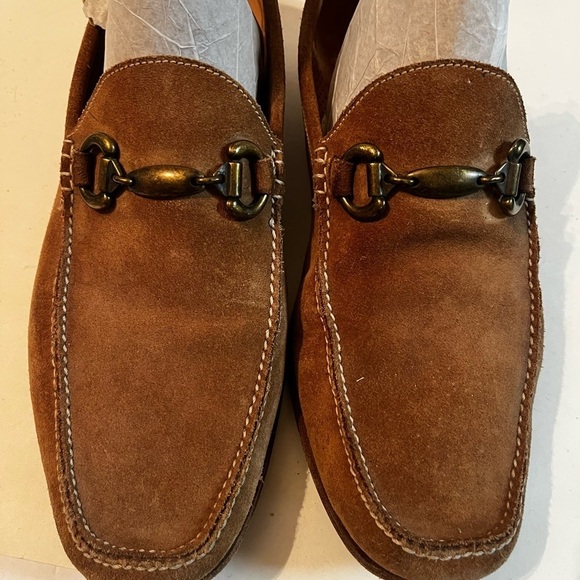BARRETT Made In Italy Brown 
Suede Horsebit Loafers Sz 9 1/2 Men main image 5